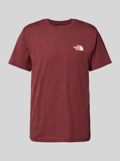 The North Face T-Shirt mit Label-Print Modell 'SIMPLE DOME' Bordeaux 2