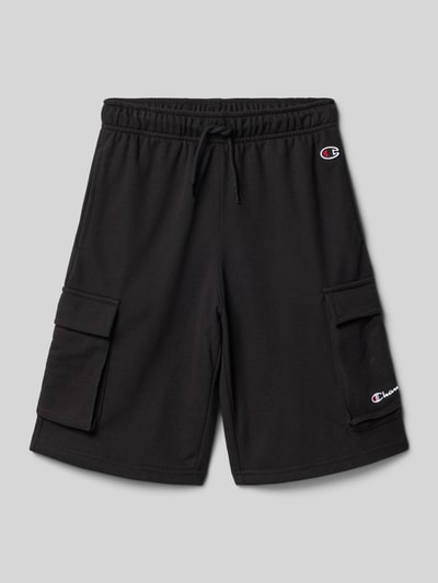 CHAMPION Sweatshorts mit Logo-Stitching Black 1