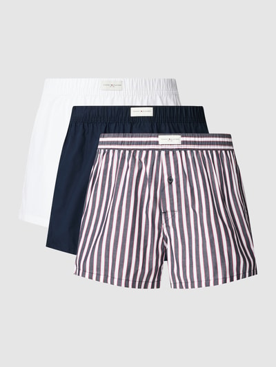 Tommy Hilfiger Boxershorts mit Label-Patch im 3er-Pack Modell 'WOVEN' Weiss 1