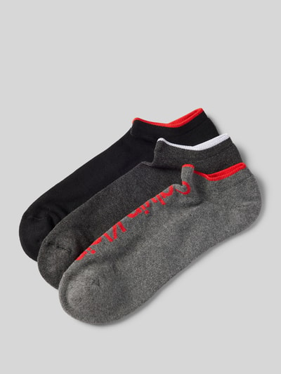 CK Calvin Klein Socken mit Label-Print im 3er-Pack Dunkelgrau Melange 1