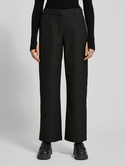 Vero Moda Wijde broek met viscose, model 'UNNA' Antraciet - 4
