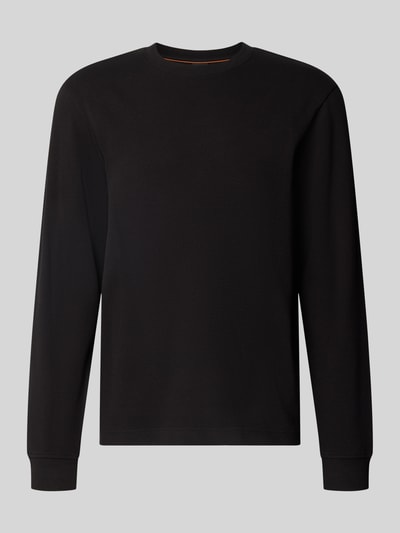 BOSS Orange Regular Fit Langarmshirt aus Baumwoll-Mix Modell 'WE-TEMPEST' Black 1