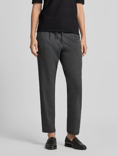 Christian Berg Woman Jogpants in Two-Tone-Machart mit Tunnelzug Black 4