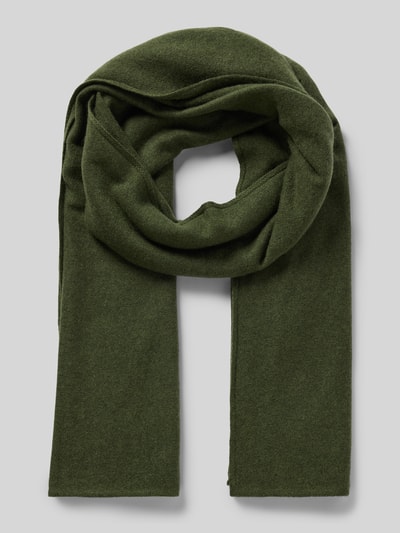 MCNEAL Szal z mieszanki wełny z domieszką kaszmiru Ciemnozielony melanż 1