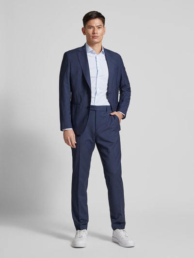 Tommy Hilfiger Tailored Slim Fit Business-Hemd mit Knopfleiste Bleu 1