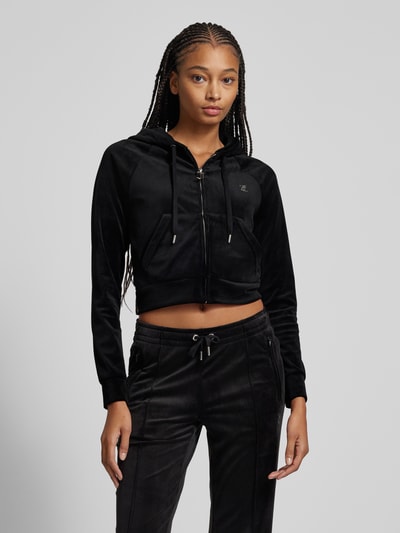 Juicy Couture Sweatjack met capuchon, model 'MADISON' Zwart - 4