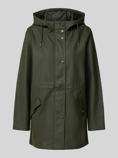 Vero Moda Regular fit functioneel jack met tunnelkoord in de taille, model 'MALOU' Kaki - 2