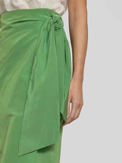 Weekend Max Mara Wikkelrok met knoopdetail, model 'NARSETE' Groen - 3