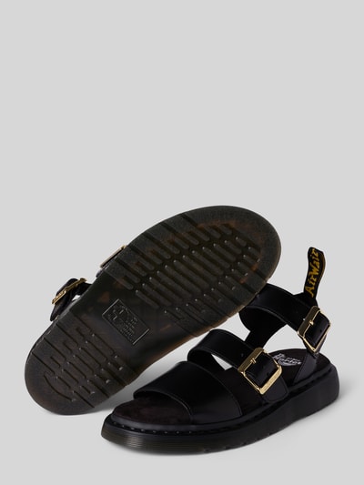 Productfoto, Strap sandalen uit echt leer met doornsluiting model 'Gryphon' van Dr. Martens, afgeronde vorm, leren detail, profielzool, hakhoogte maat 40 4 cm, schachtbreedte maat 40 8 cm
