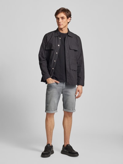 MAC Slim Fit Jeansbermudas im 5-Pocket-Design Modell 'Jogn' Hellgrau 1