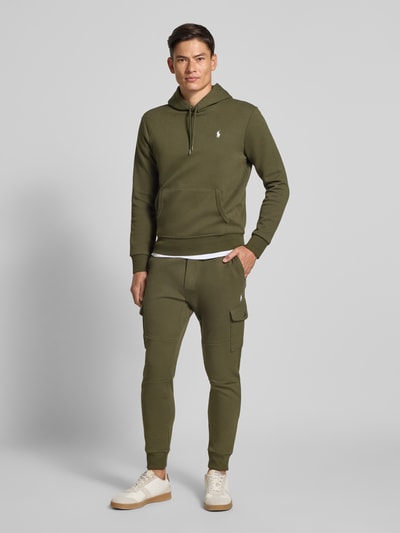 Polo Ralph Lauren Hoodie mit Label-Stitching Oliv 1