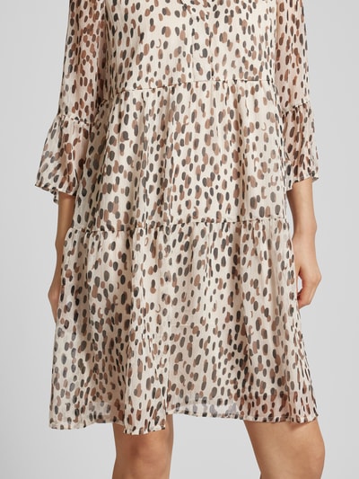 VERO MODA Minikleid im Stufen-Look Modell 'SMILLA' Beige 3