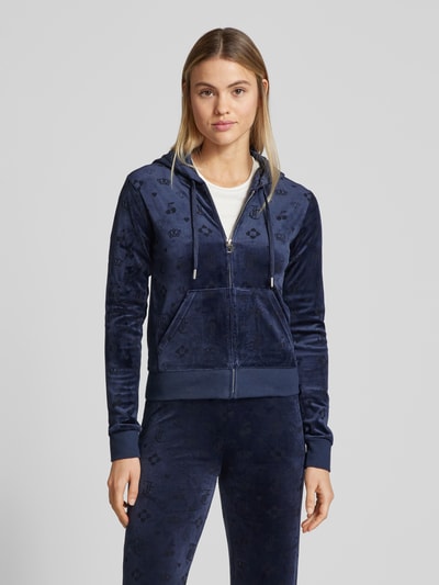 Juicy Couture Sweatjacke mit Kapuze Modell 'MADISON' Marine 4