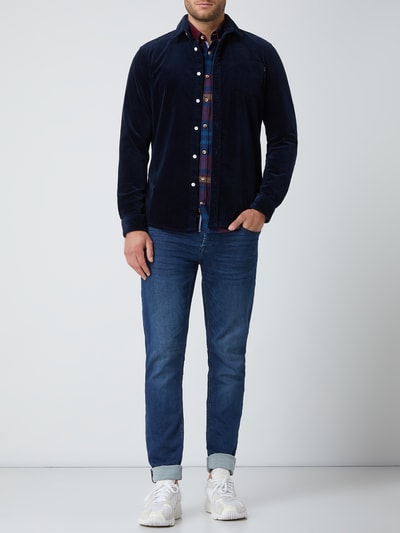 Only & Sons Slim fit jeans met stretch, model 'Mark' Donkerblauw - 1