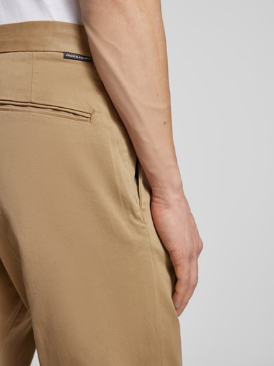 Jack & Jones Regular fit chino met ceintuurlussen, model 'KANE' Beige - 3