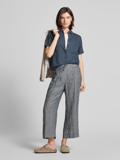 Marc O'Polo Regular Fit Bluse aus reinem Leinen Marine 1