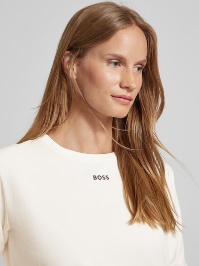 BOSS Shirt met lange mouwen en labelprint Wit - 3