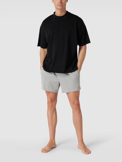 Calvin Klein Underwear Sweatshorts met logo in band Middengrijs gemêleerd - 1