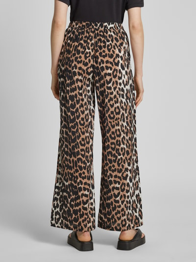 Vero Moda Ruime broek in viscosemix, model 'JOSIE' Lichtbruin - 5