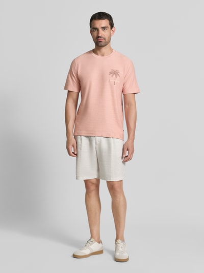 JACK & JONES Premium T-shirt met motiefprint en ronde hals Oudroze - 1