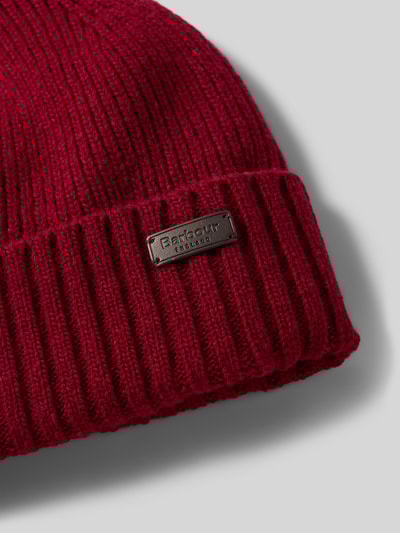 Barbour Beanie van wolmix, model 'CARLTON' Rood - 2