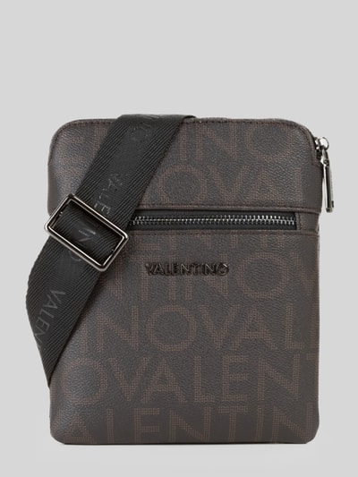 Valentino Bags Umhängetasche mit Label-Prägung Modell 'KING' Dunkelbraun 1