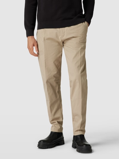 CK Calvin Klein Chino met bandplooien, model 'MODERN' Zand - 4