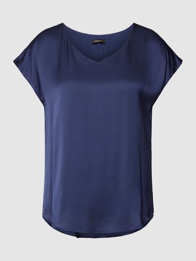 More & More Blouseshirt met V-hals Marineblauw - 2