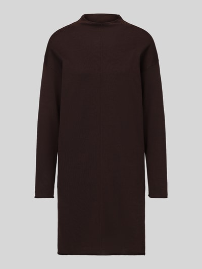 s.Oliver RED LABEL Knielanges Kleid mit Seitenschlitzen Dunkelbraun 2