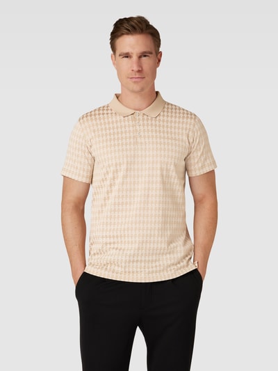 Karl Lagerfeld Poloshirt mit Logo-Muster Sand 4