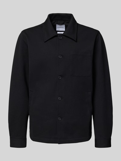 Lindbergh Overhemdjack met knoopsluiting Zwart - 2