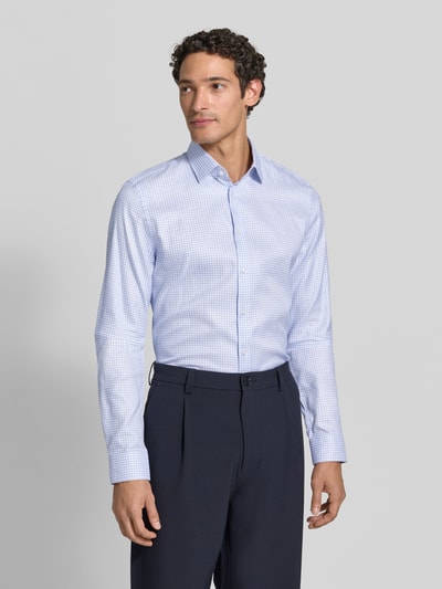 Jake*s Slim Fit Businesshemd aus reiner Baumwolle Hellblau 4
