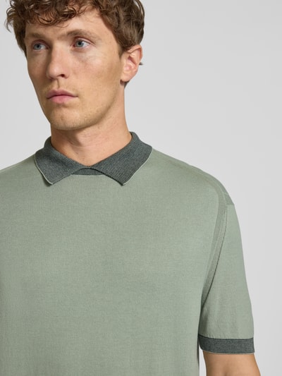 ARMANI EXCHANGE Regular fit poloshirt met contrastgarnering Mintgroen - 3