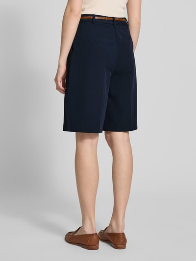 Christian Berg Woman Bermudas mit Eingrifftaschen und Gürtel Dunkelblau 5