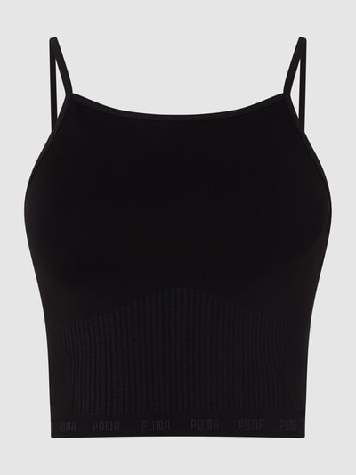 PUMA PERFORMANCE Crop Top mit Label-Details Black 1