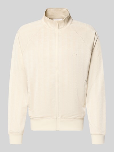Lacoste Regular Fit Sweatjacke mit Logo-Patch Sand Melange 1