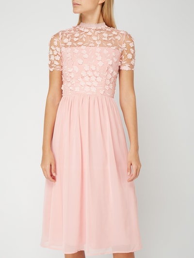 CHI CHI London Cocktailkleid mit Blüten-Applikationen  Rose 4