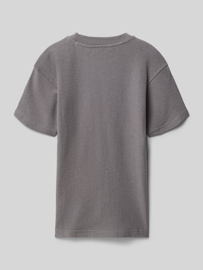 Produktfoto, Regular Fit T-shirt met structuurpatroon model 'Farno' van CARS JEANS, puur katoen, ruglengte maat 140: 53 cm, grijs.