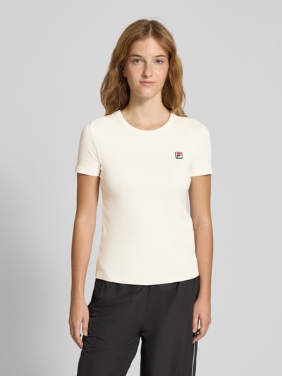 FILA T-shirt met labelstitching, model 'BIELLA' Zand - 4