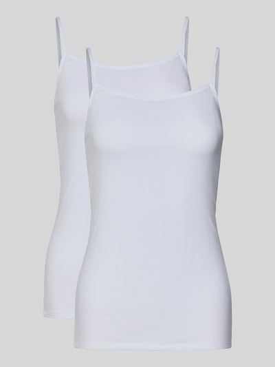 Schiesser Onderhemd met stretch in een set van 2 stuks Wit - 2