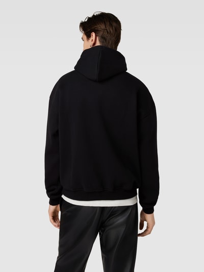 Qunto Oversized hoodie met labeldetail Zwart - 5