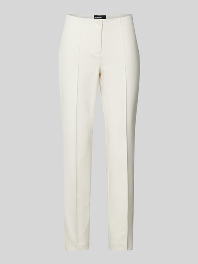 Cambio Stoffen broek met siernaden, model 'ROS' Beige - 2