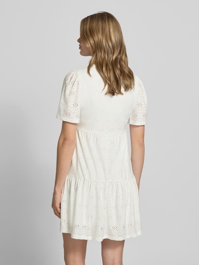 ONLY Mini-Freizeitkleid mit Lochstickmuster Modell 'SMILLA LIFE' Weiss 5