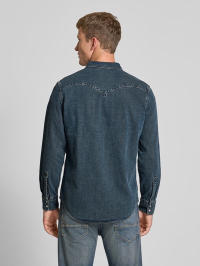 Levi's® Regular fit jeansoverhemd met borstzakken en labeldetail Donkerblauw - 5