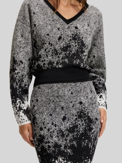 BOSS Nauwsluitende midirok van viscosemix, model 'FORANDINA' Zwart - 3