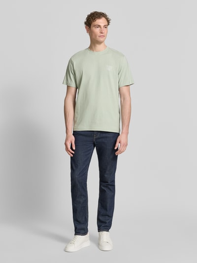 Selected Homme T-shirt z czystej bawełny o kroju regular fit model 'HASPEN' Zielony 1