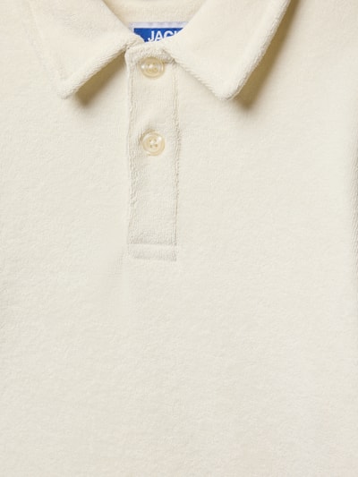 Jack & Jones Regular Fit Poloshirt mit kurzer Knopfleiste Offwhite 2
