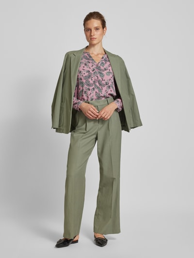 Christian Berg Woman Bluse aus Viskose mit Paisley-Muster Altrosa 1