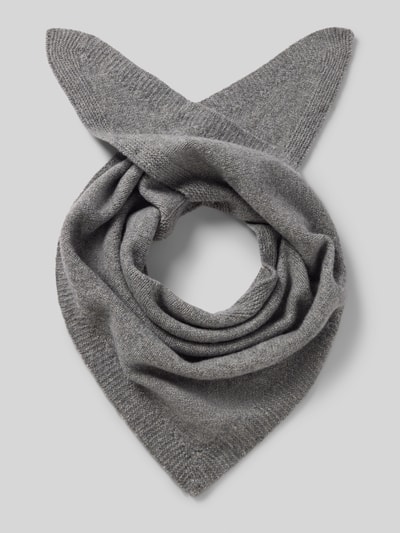 Produktfoto, Schal mit Woll-Anteil Modell 'Bikona' von someday. in Grau, elastischer Material-Mix, dreieckiges Strick-Design, 50 x 176 cm