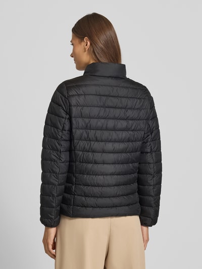 s.Oliver RED LABEL Slim fit gewatteerd jack met opstaande kraag Metallic zwart - 5